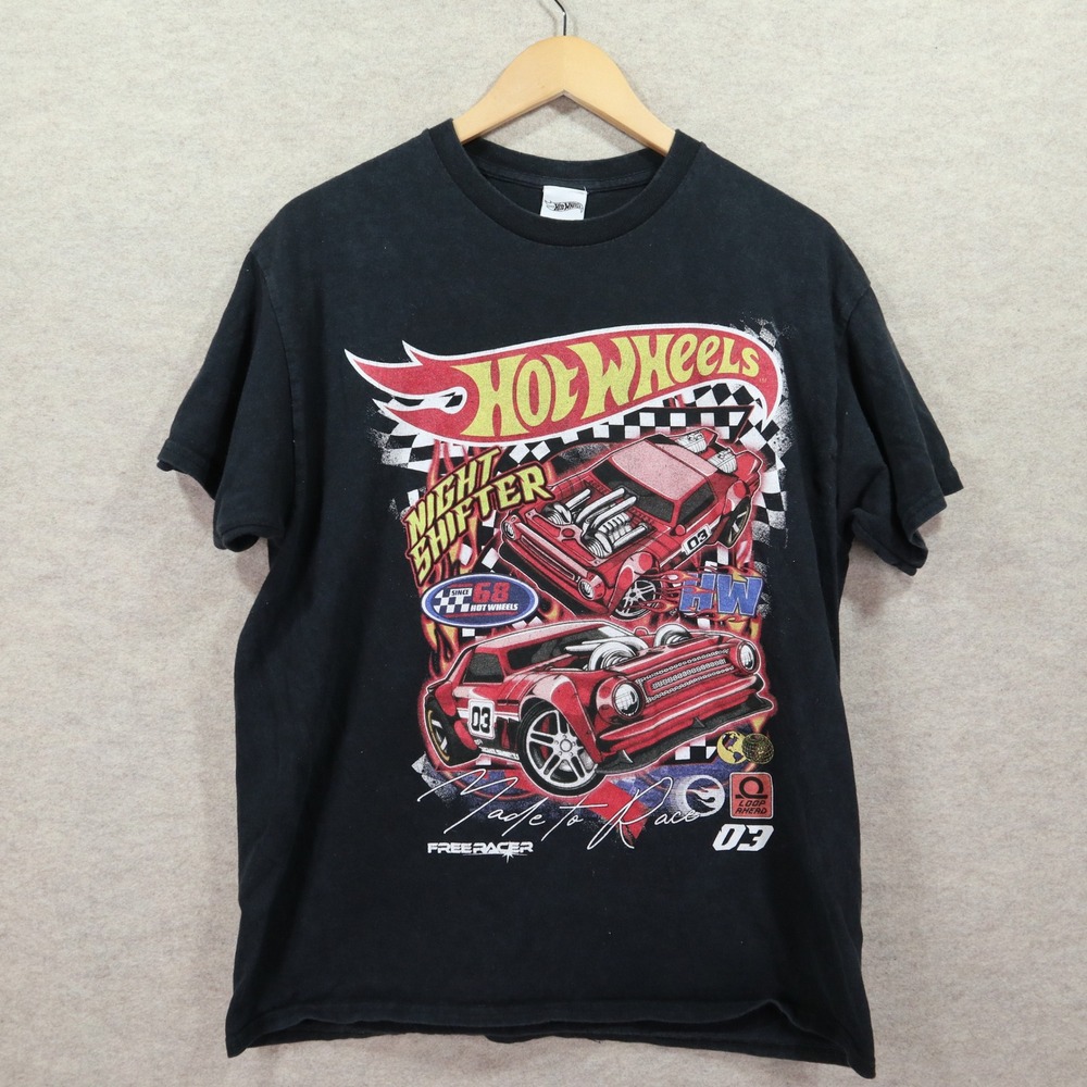 Hot Wheels T-Shirt XL Night Shifter Racing 2022 Graphic Print Tee
